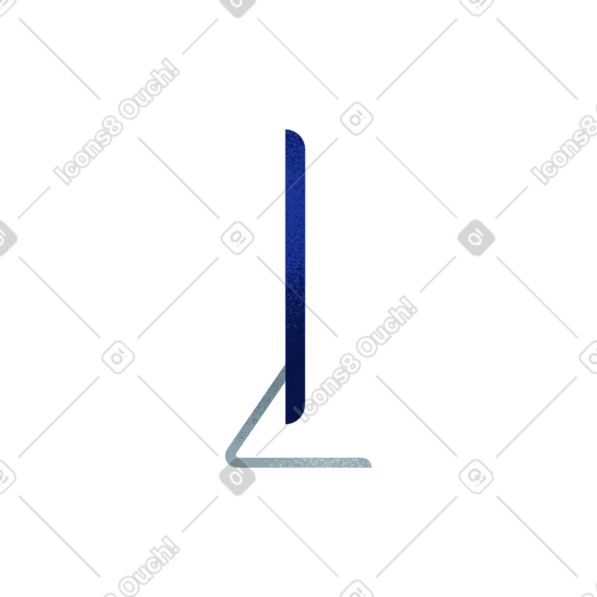 下载 Willowy 风格的 Computer monitor 插画，支持 PNG、SVG 格式