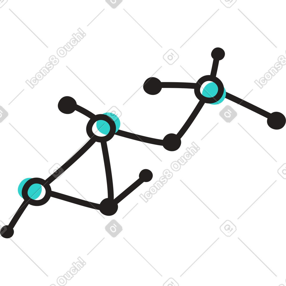 Network illustration in PNG, SVG, GIF formats