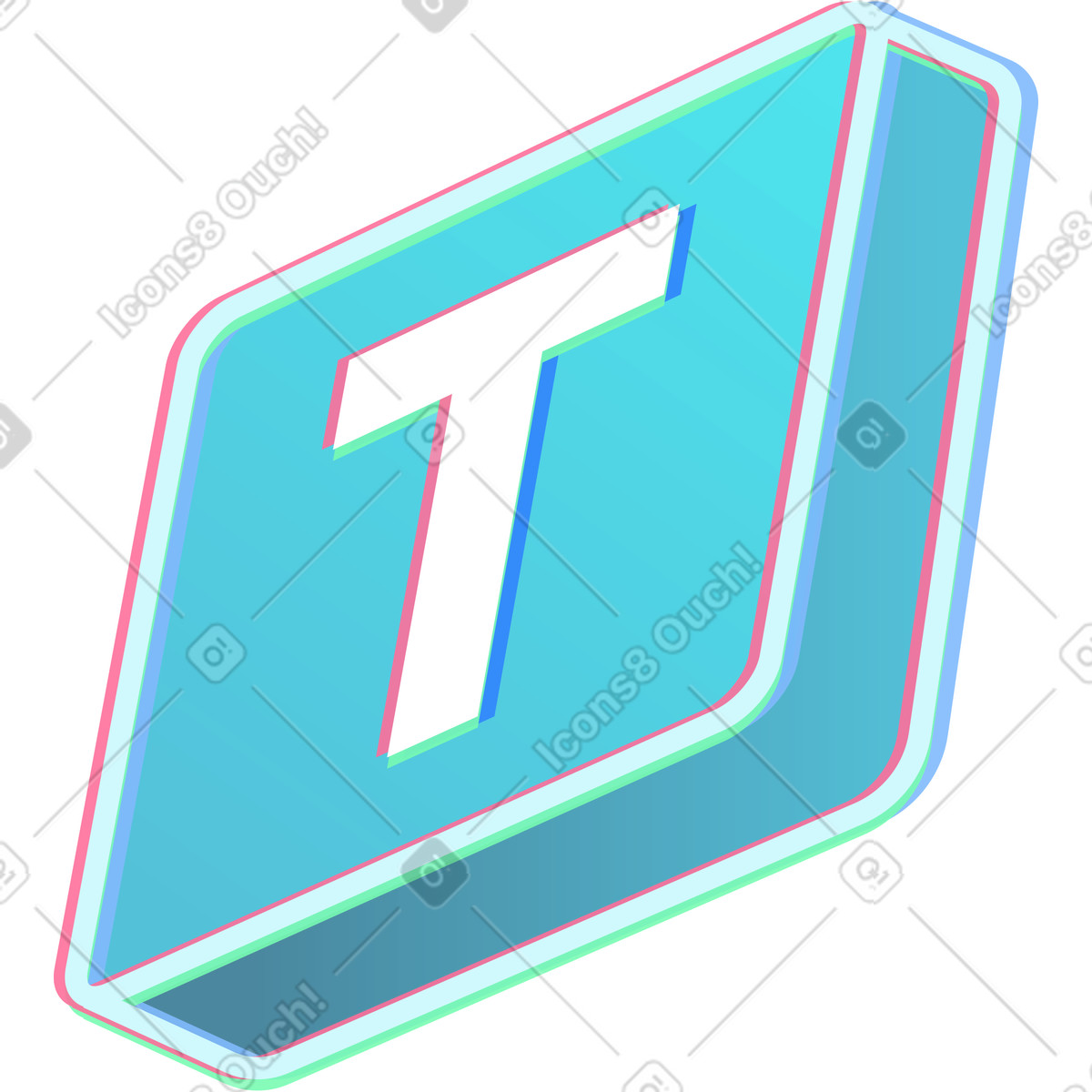 Ilustração de Ferramenta texto em no estilo Neon para baixar em PNG, SVG