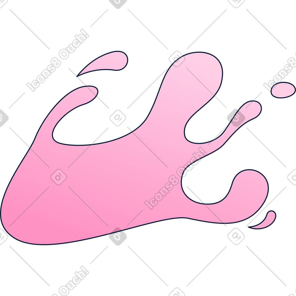 Splashes illustration in Neat style download in PNG, SVG