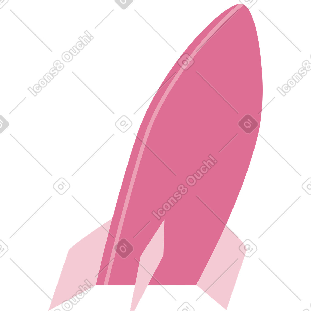 Ilustração de Rocket em no estilo Vector para baixar em PNG, SVG