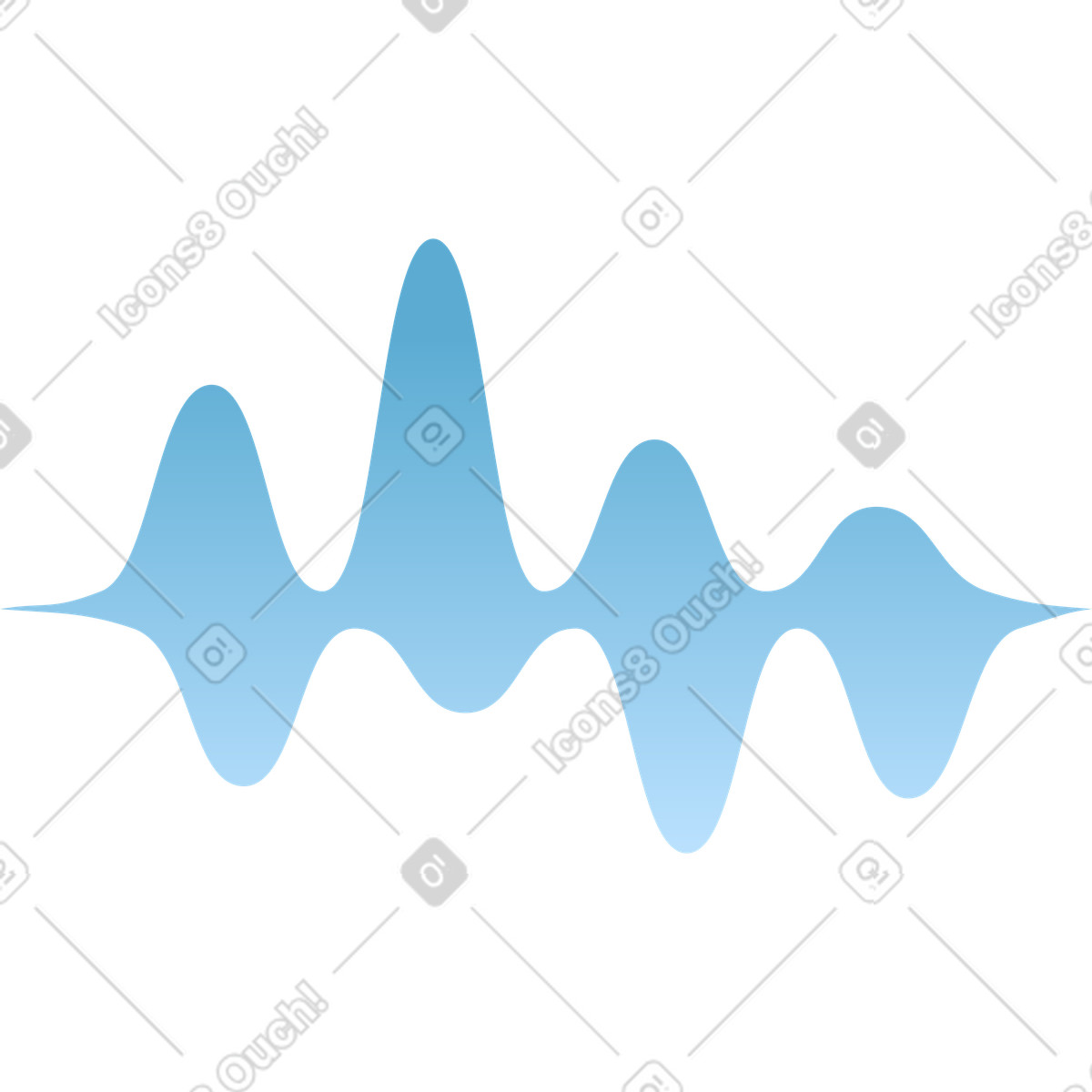 Sound wave illustration in Concept style download in PNG, SVG