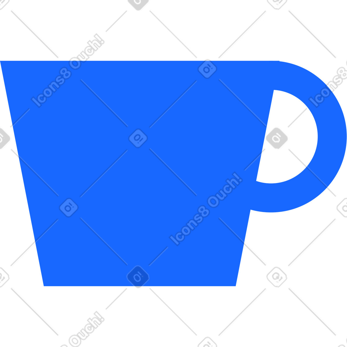 Cup illustration featuring detailed clipart graphics for various design needs