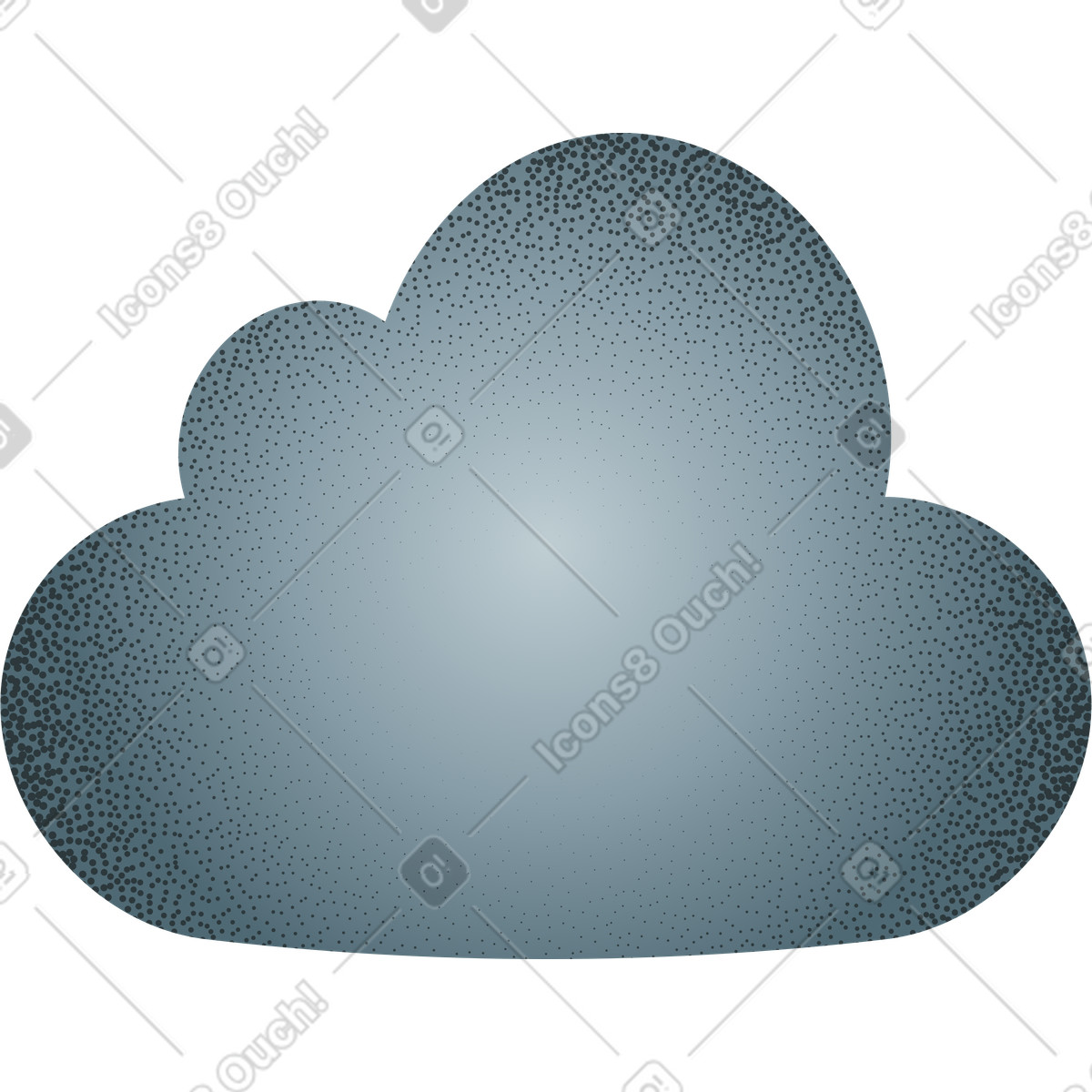 Cloud grain texture illustration in style download in PNG, SVG