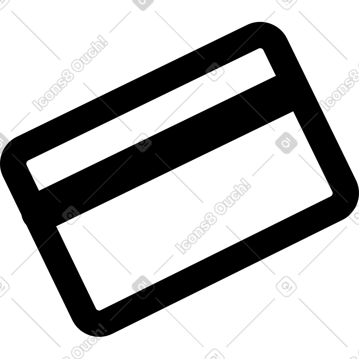 Illustration Rectangular bank card dans le style Transistor à télécharger aux formats PNG, SVG