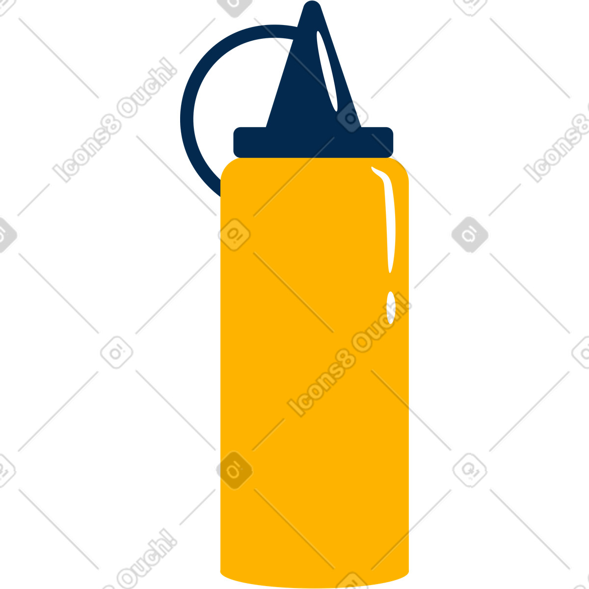 Flame スタイルの Mustard のイラストをPNG、SVG形式でダウンロード