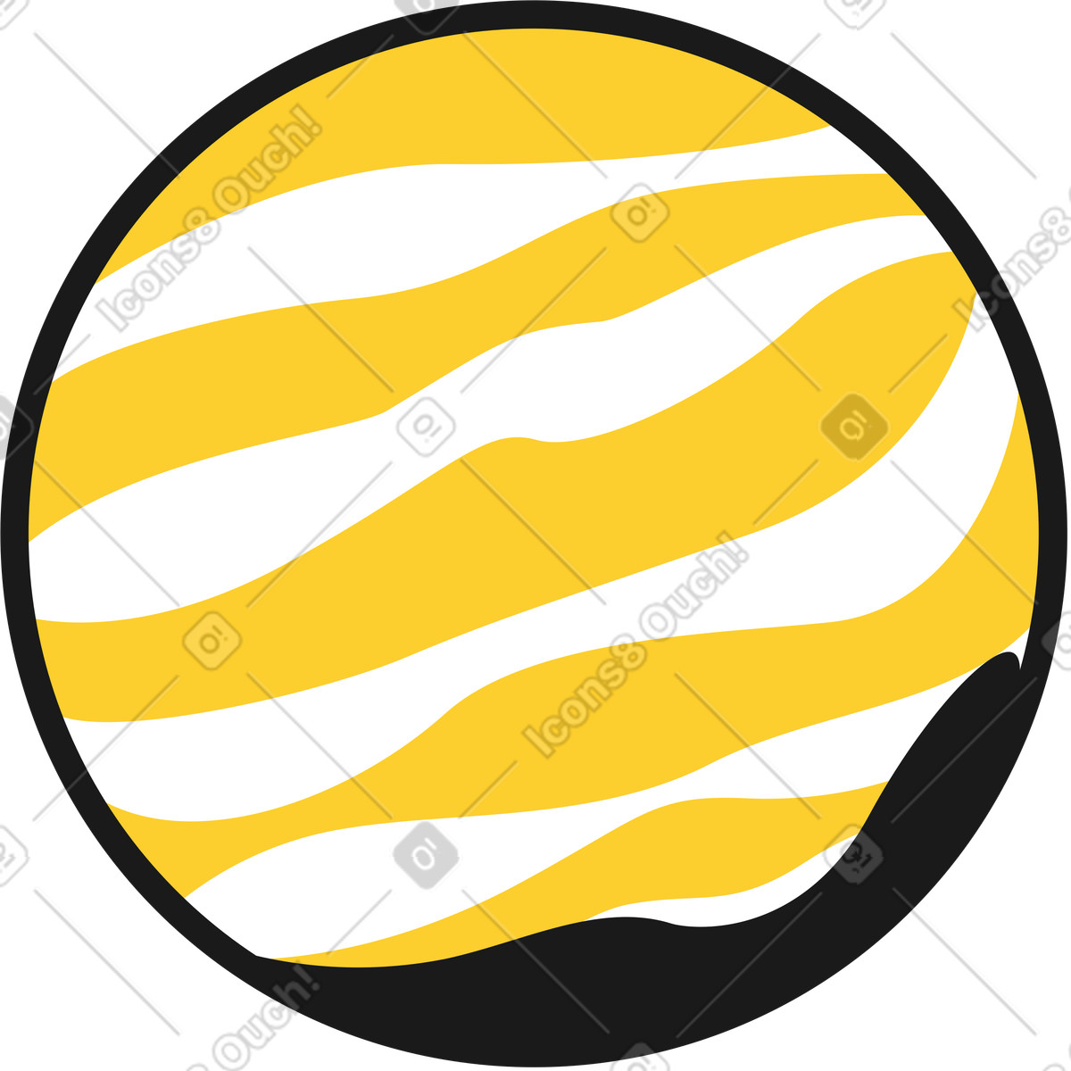 Illustration Planète dans le style Taxi à télécharger aux formats PNG, SVG