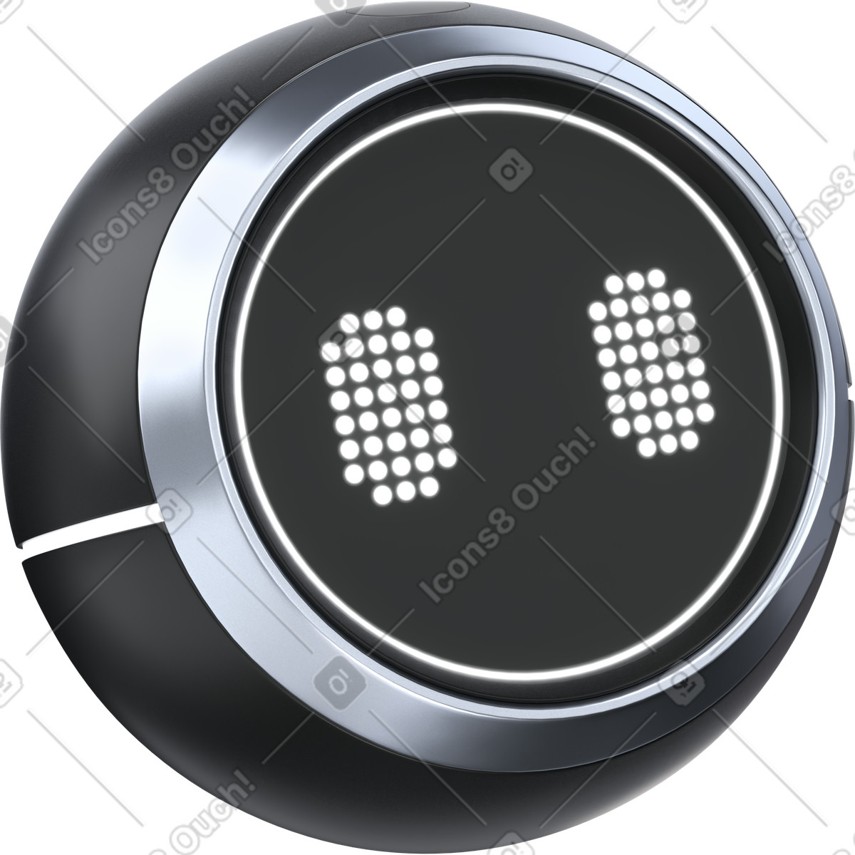 AI assistant robot, artificial intelligence avatar illustration in 3D Pro style download in PNG, SVG
