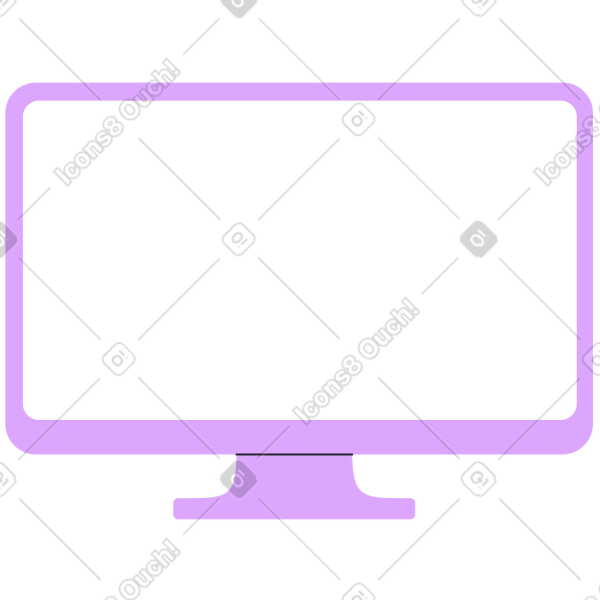 Ilustración Pantalla de computadora en estilo Grapy a descargar en PNG y SVG