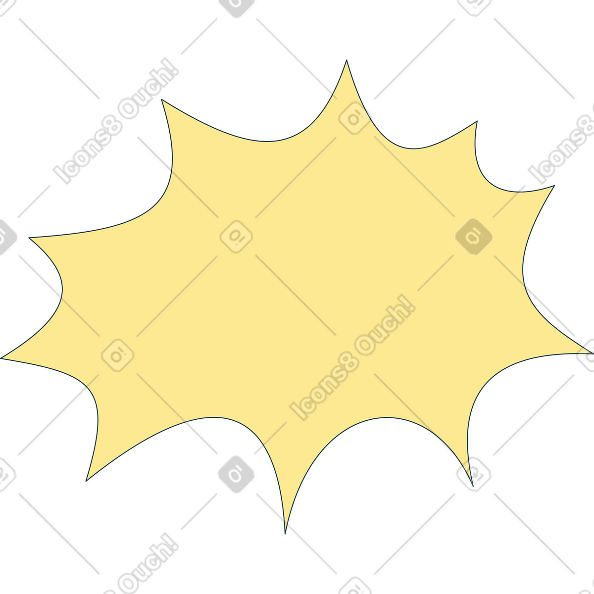 Decorative spot for background illustration in PNG, SVG