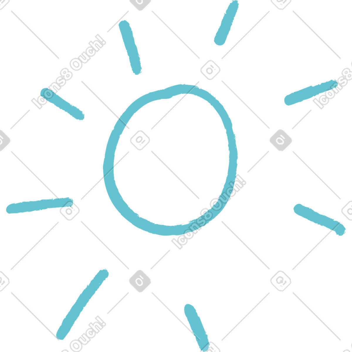 Sole illustrazione in stile Lime scarica in PNG, SVG