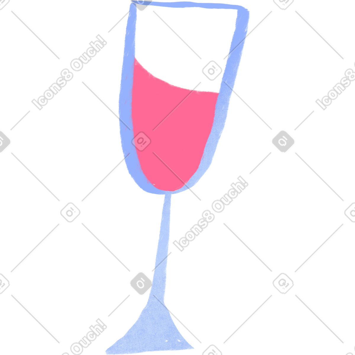 Ilustração de Glass with a drink em no estilo Quirky para baixar em PNG, SVG