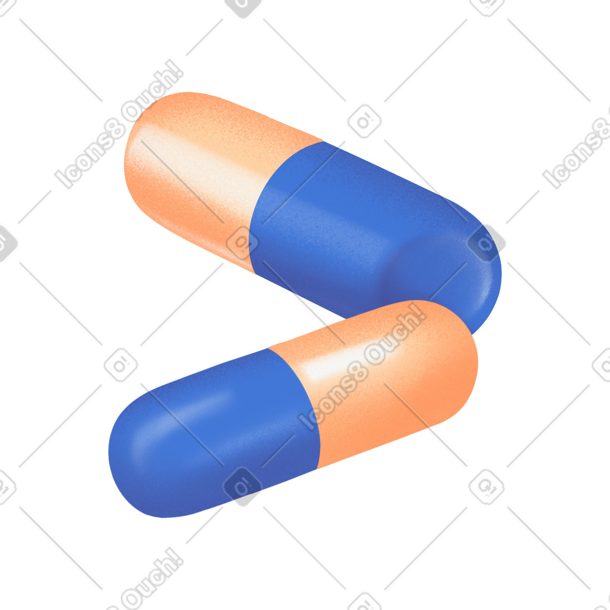 Pills-Illustration im Smart-Stil als Download in PNG, SVG