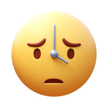 A face with clock hands integrated into the design. The face has a smooth, round shape with clear features. The clock hands are elegantly positioned, indicating a specific time. The eyes of the face are expressive, with a slight furrowed brow, suggesting contemplation of the passage of time. The skin tone is a warm beige, and the clock hands are metallic, reflecting light. The overall composition emphasizes the fusion of facial features and the elements of timekeeping.