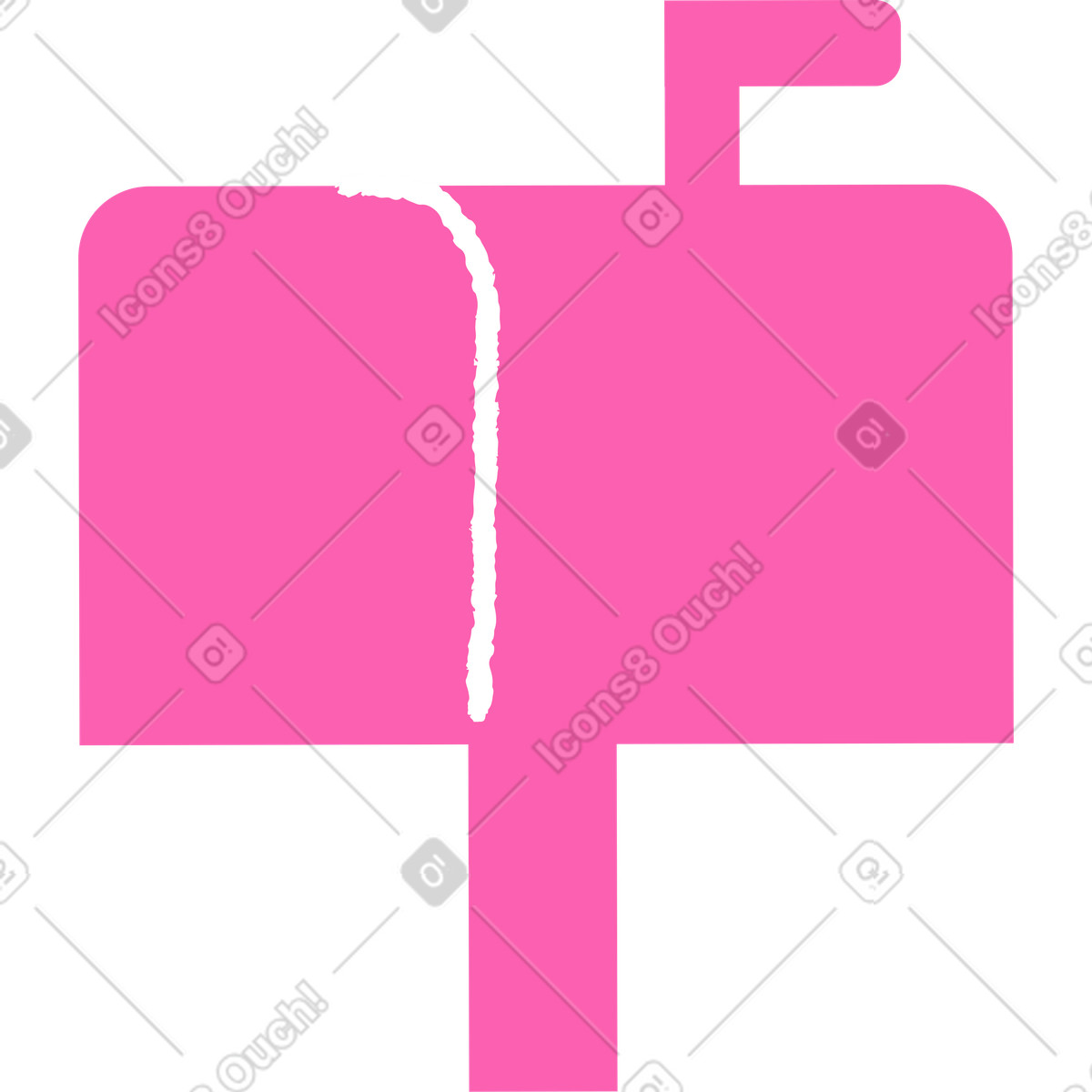 Mailbox illustration in Whimsy style download in PNG, SVG