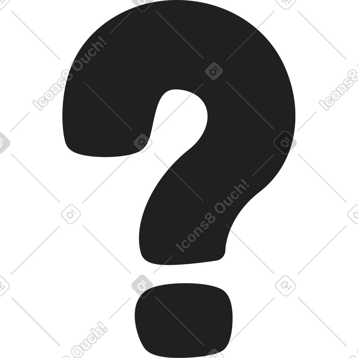 Illustration Point d'interrogation dans le style Little à télécharger aux formats PNG, SVG