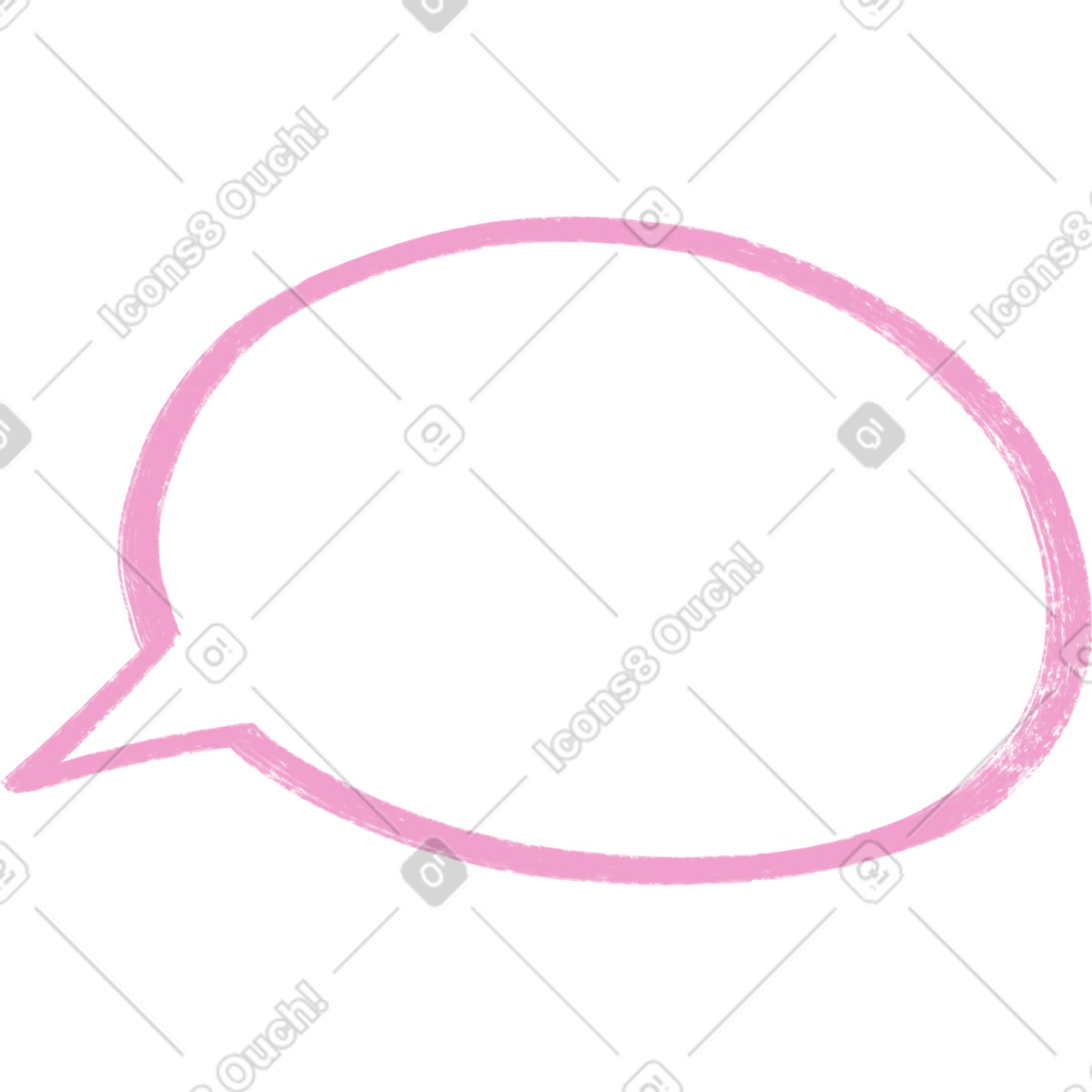 Illustration Bulle rose dans le style Company à télécharger aux formats PNG, SVG