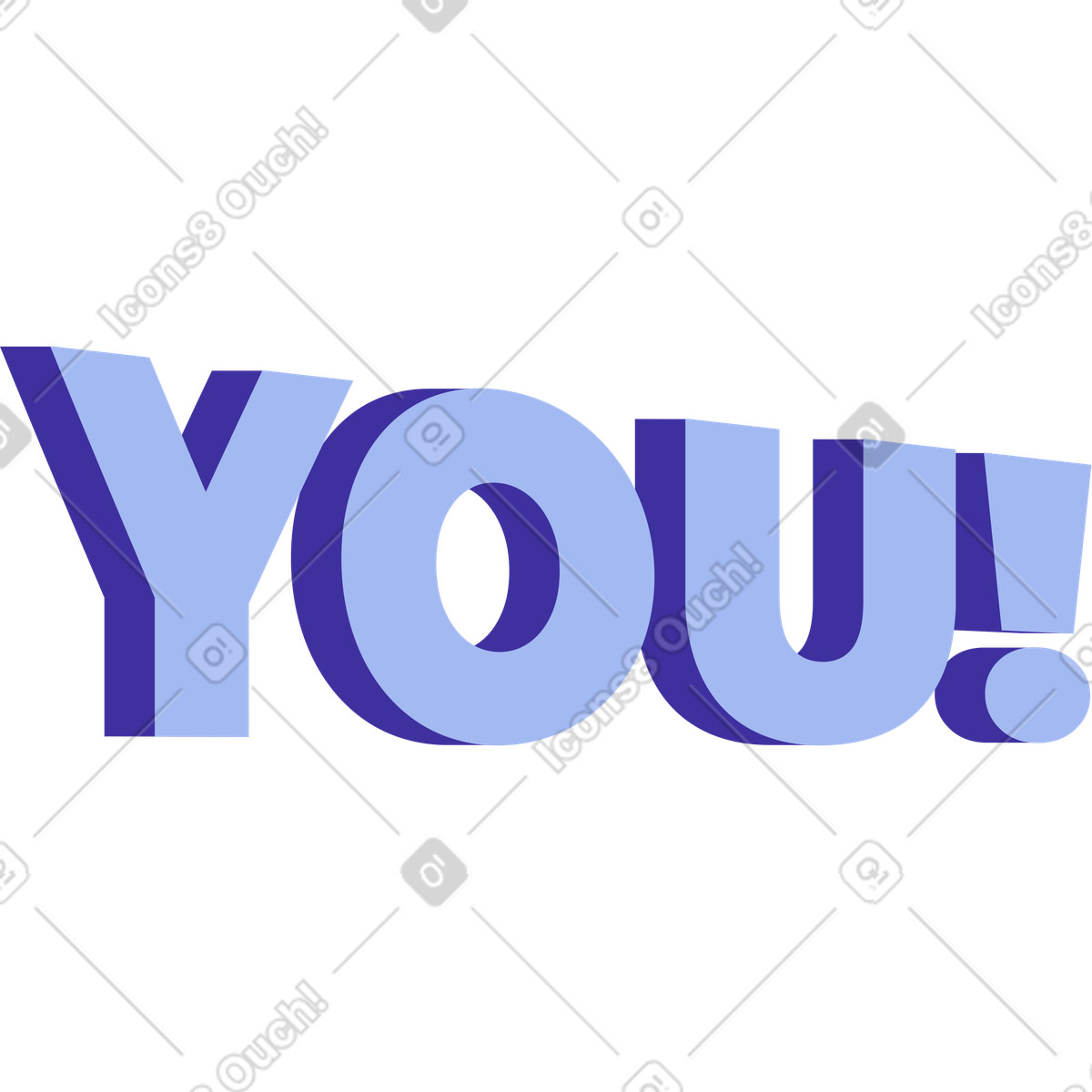 Ilustración ¡escribiéndote! texto en estilo Levels a descargar en PNG y SVG