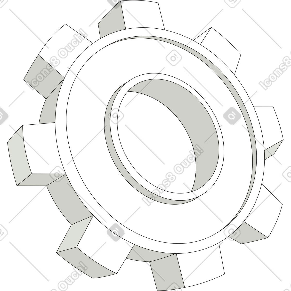 Ritzel-Illustration im Like-Stil als Download in PNG, SVG