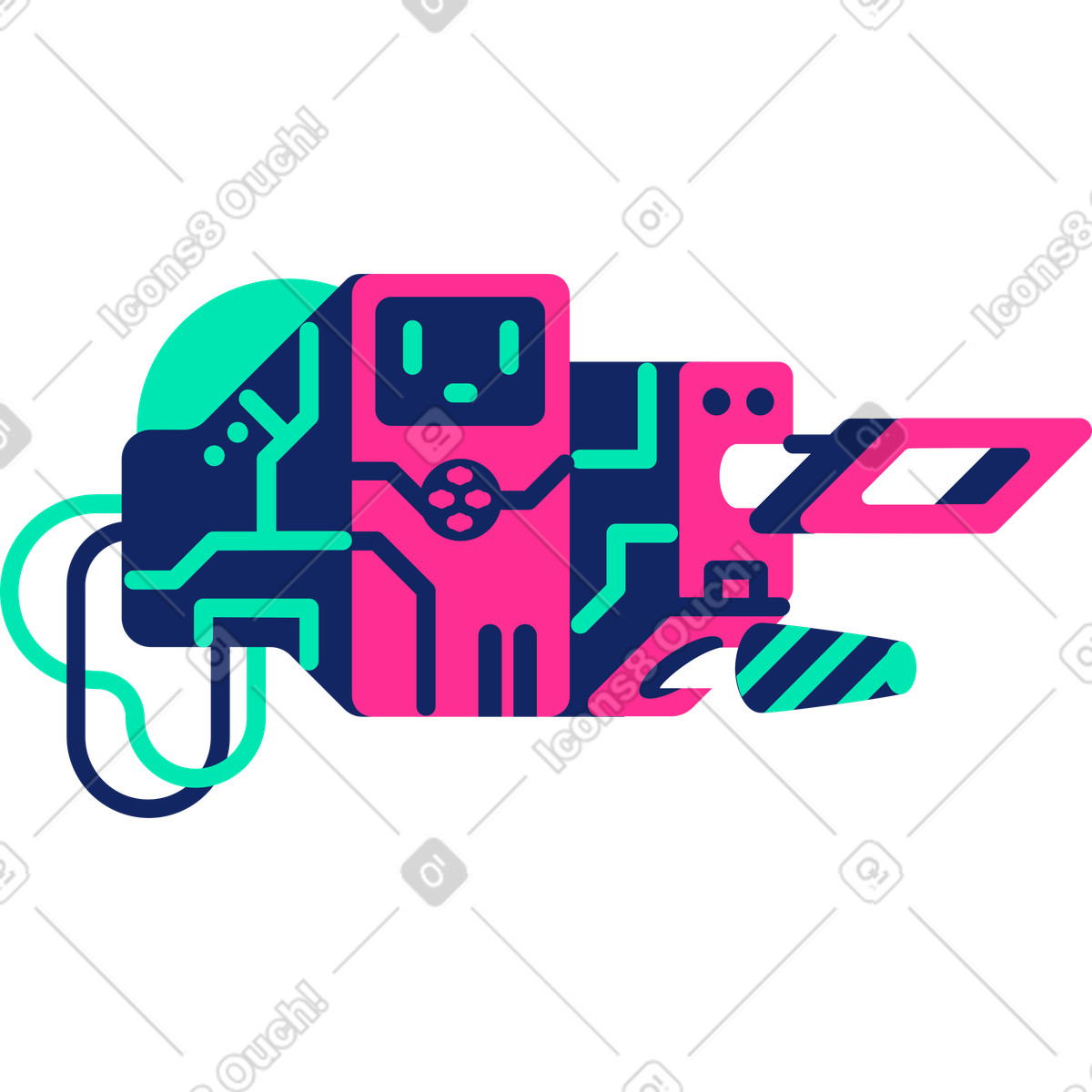 Computer illustration in PNG, SVG