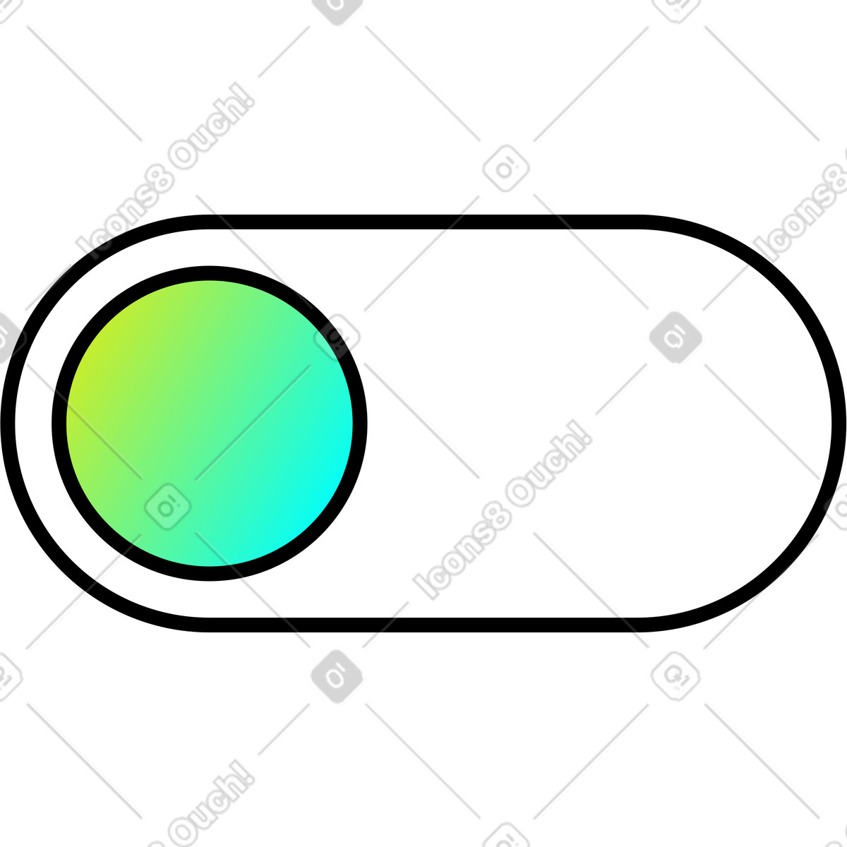 Toggle illustration in Memphis style download in PNG, SVG