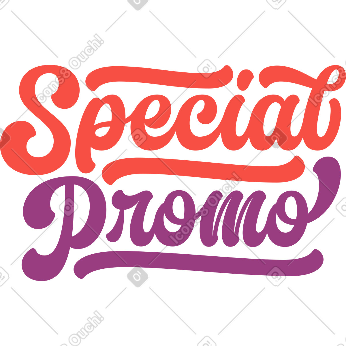 Sammy 스타일의 레터링 특별 프로모션 일러스트레이션 PNG, SVG 다운로드