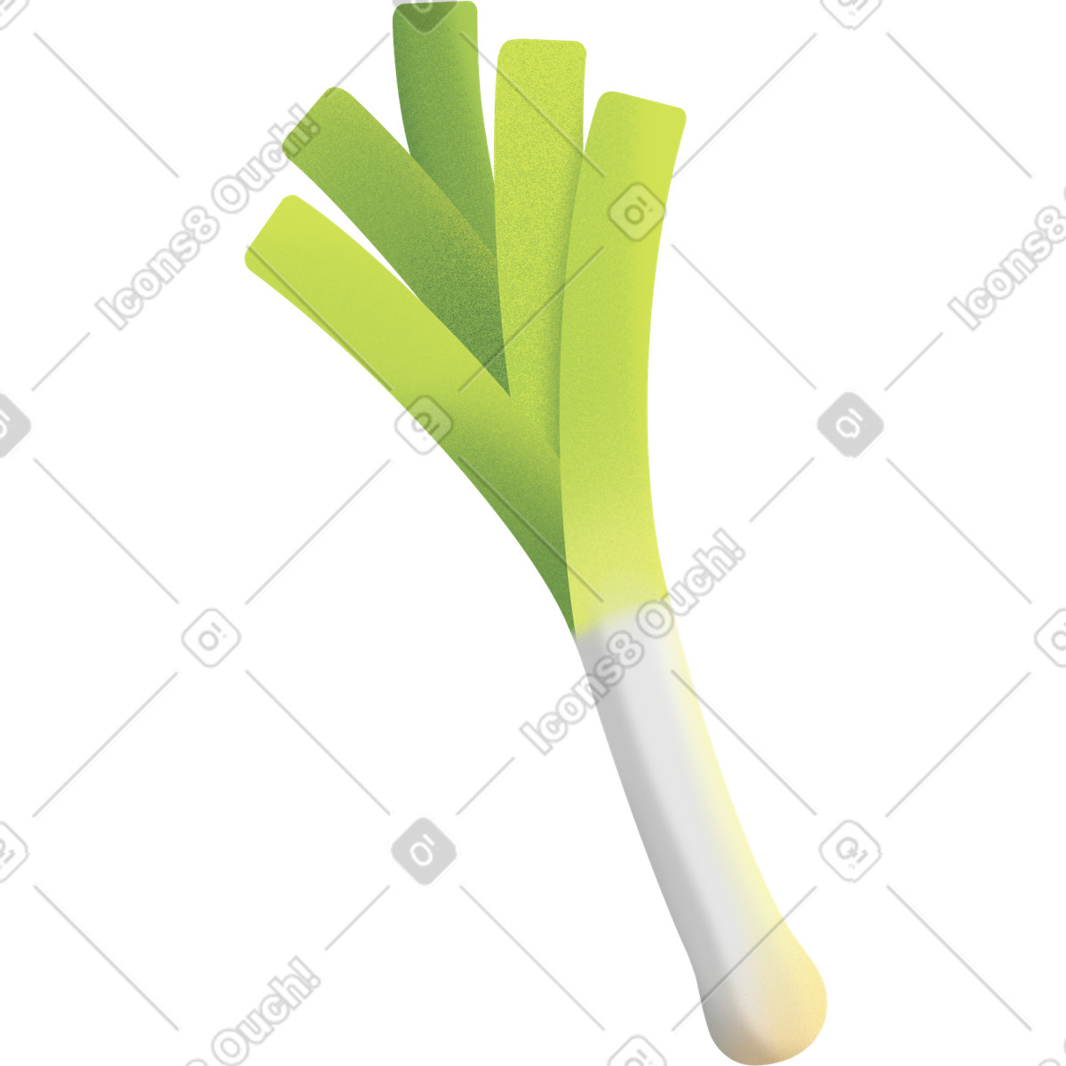 Illustration Leek dans le style Joy à télécharger aux formats PNG, SVG