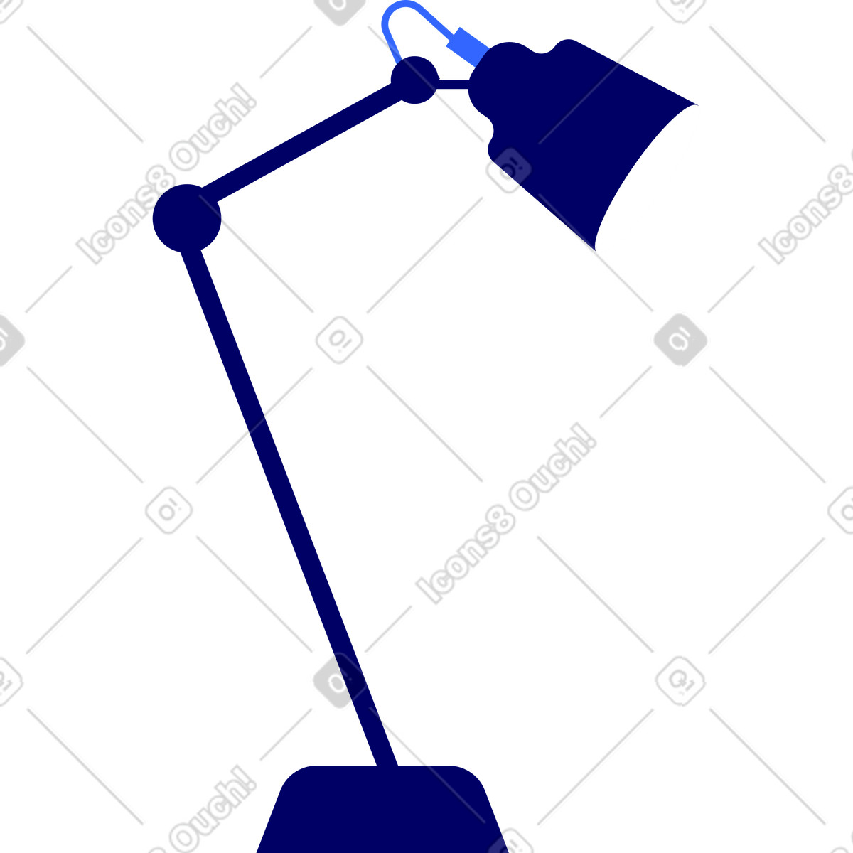 Table lamp illustration in Lounge style download in PNG, SVG