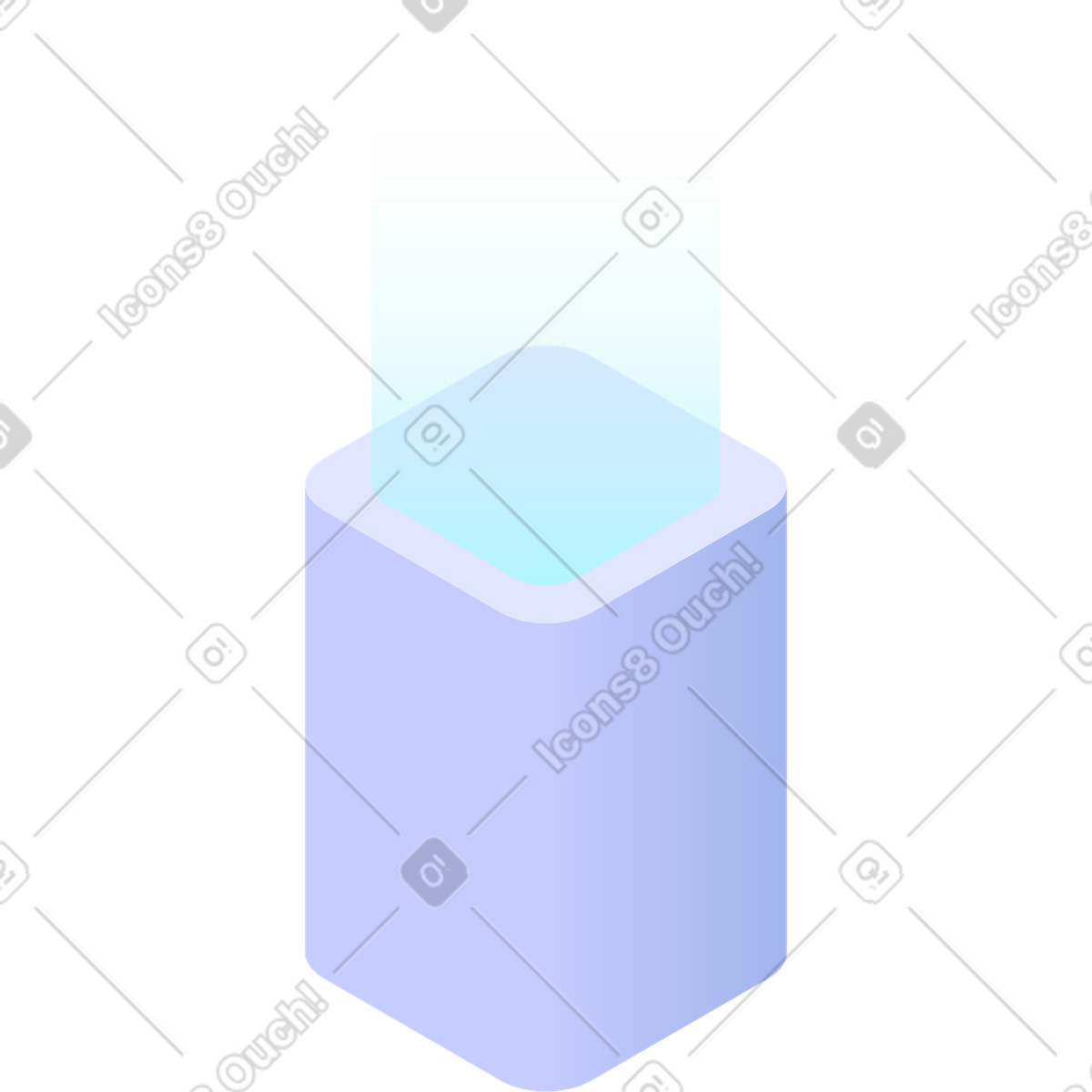 Isometric building illustration in PNG, SVG