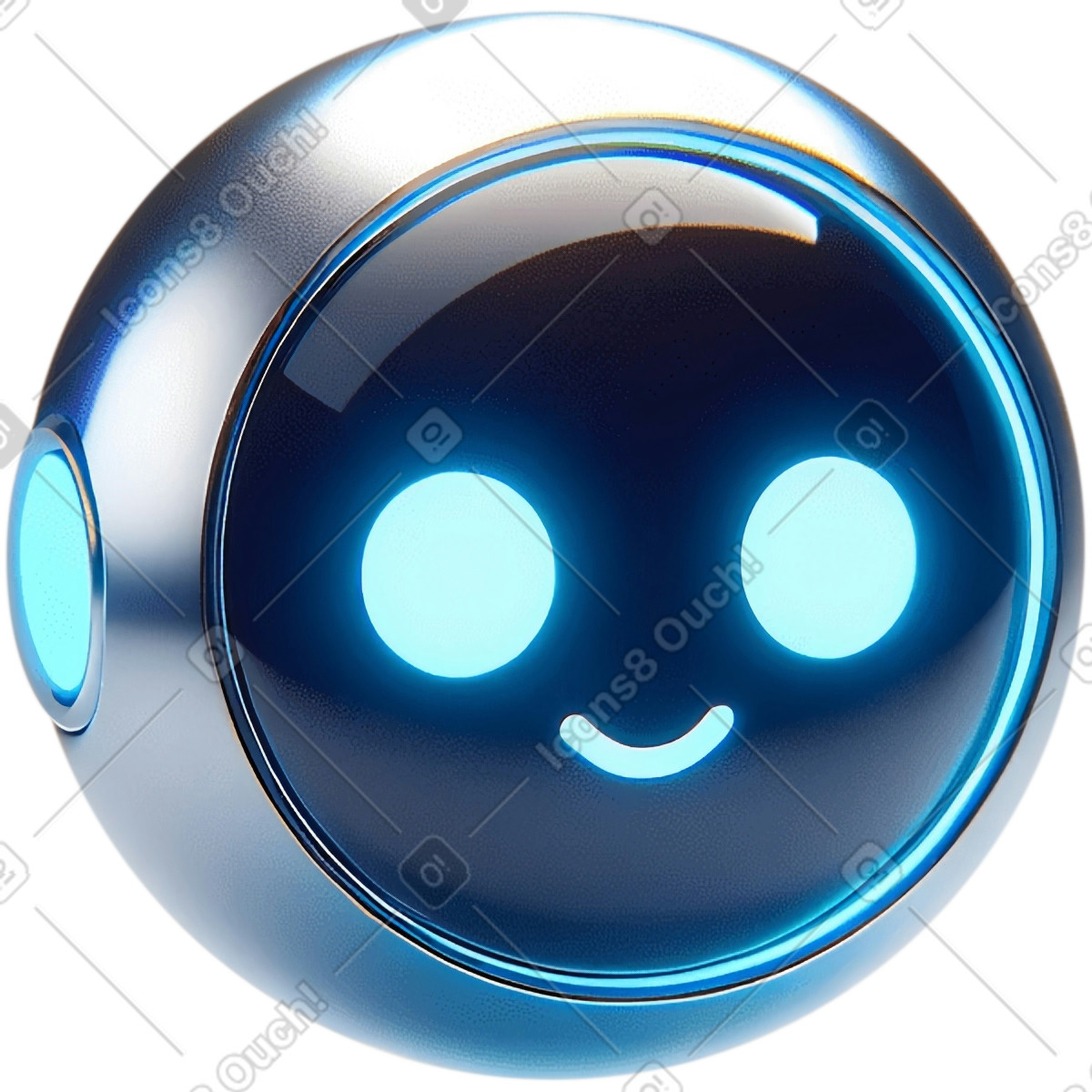 Ilustração de Bot bate-papo em no estilo 3D Mini para baixar em PNG, SVG
