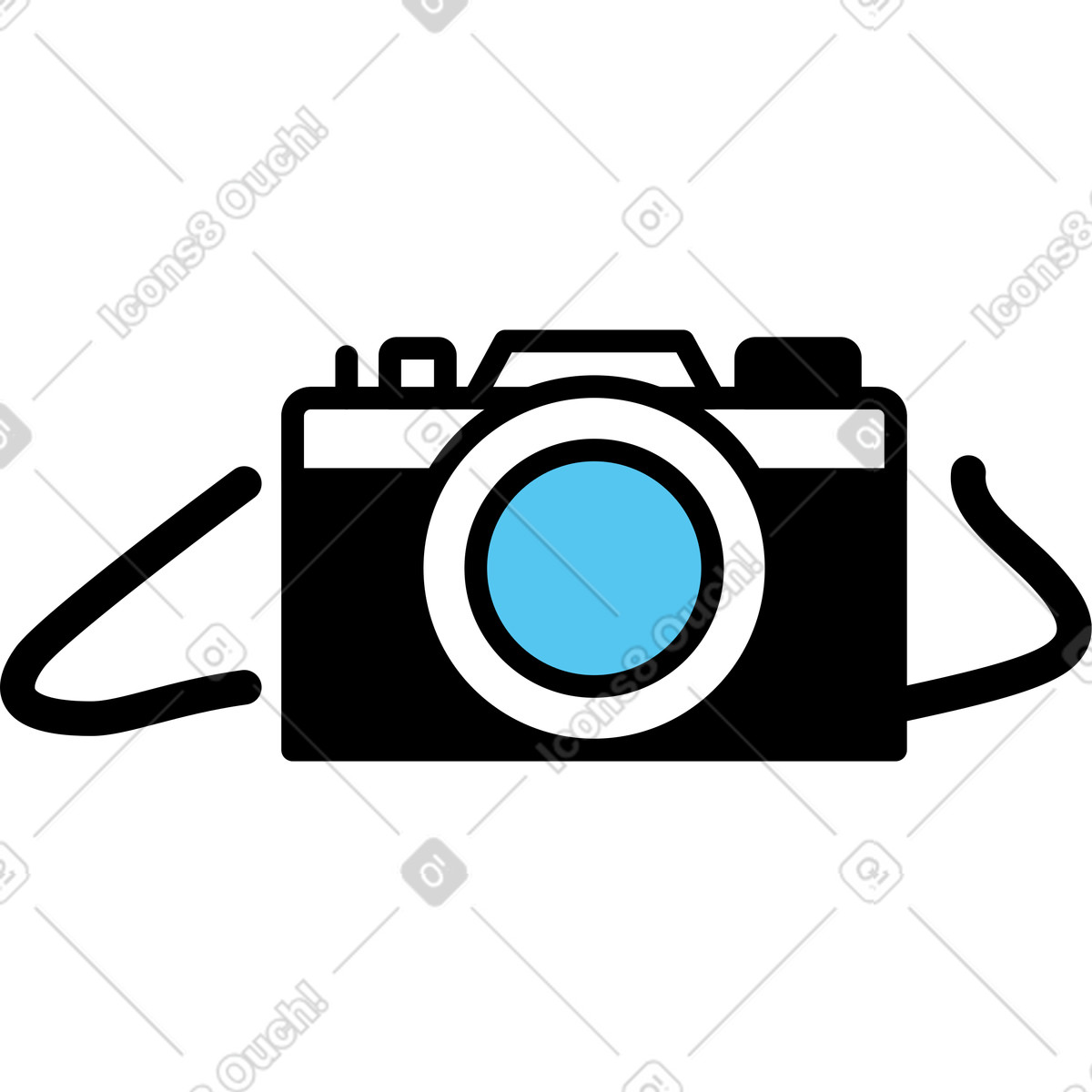 Telecamera illustrazione in stile Mochi scarica in PNG, SVG