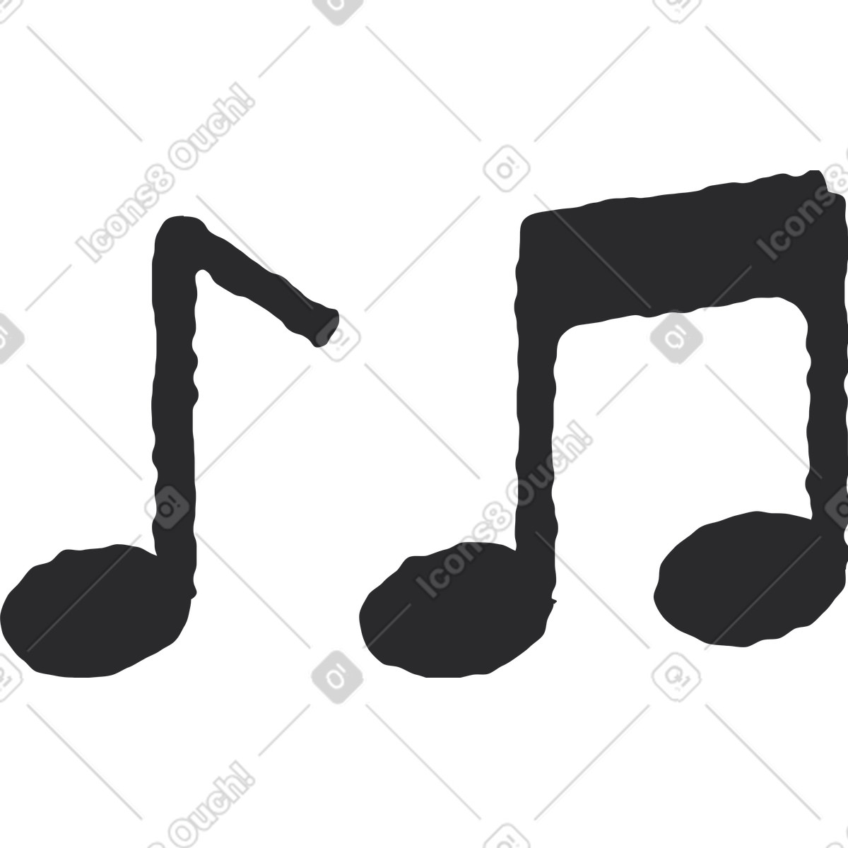 Notes illustration in Pablo style download in PNG, SVG