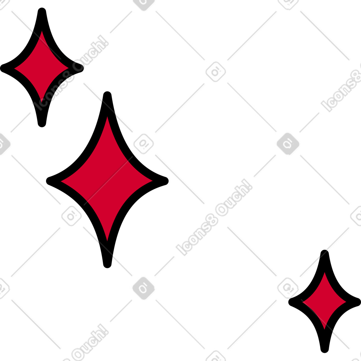 Patterned stars illustration clipart creating seamless repeating background