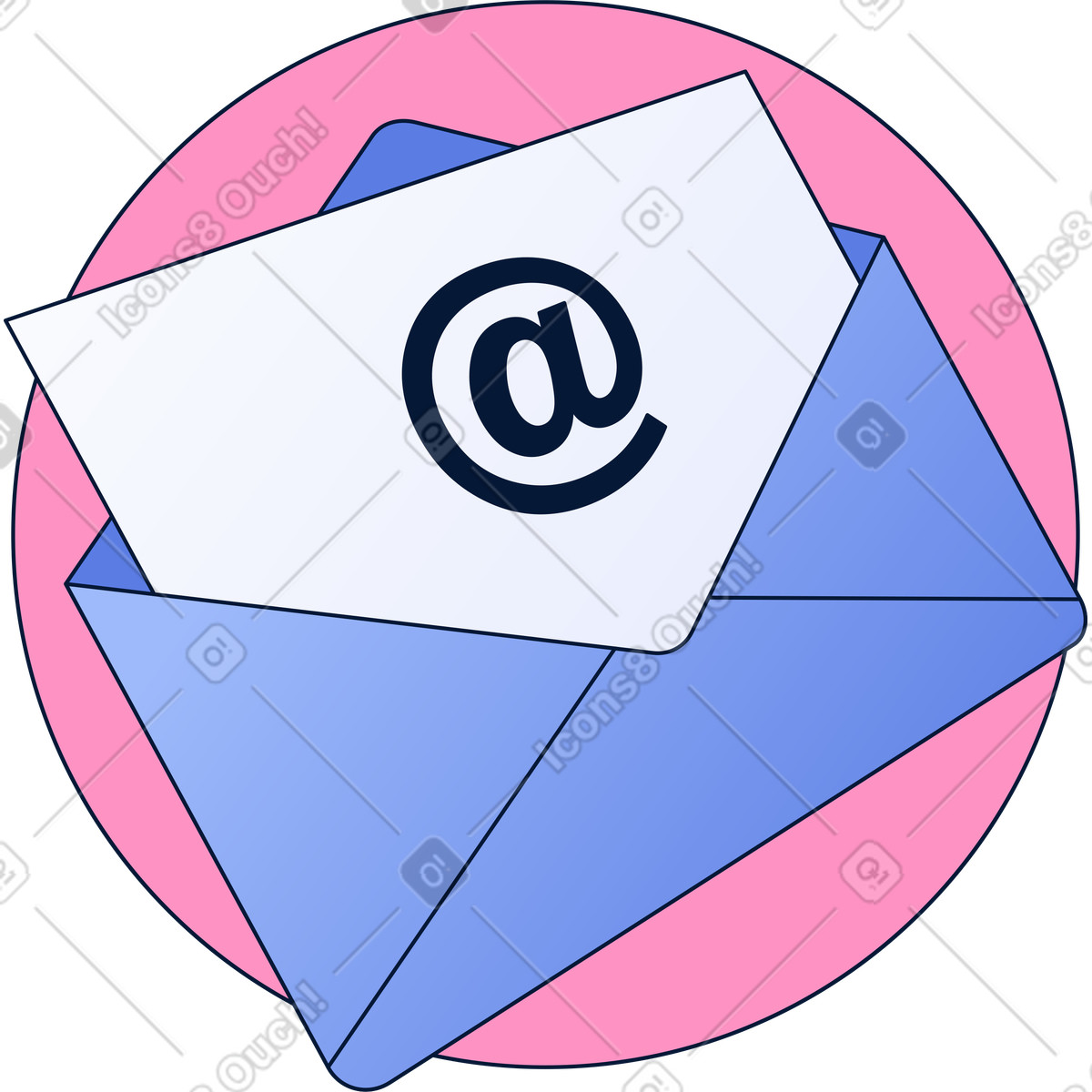 Mail-symbol-Illustration im Neat-Stil als Download in PNG, SVG