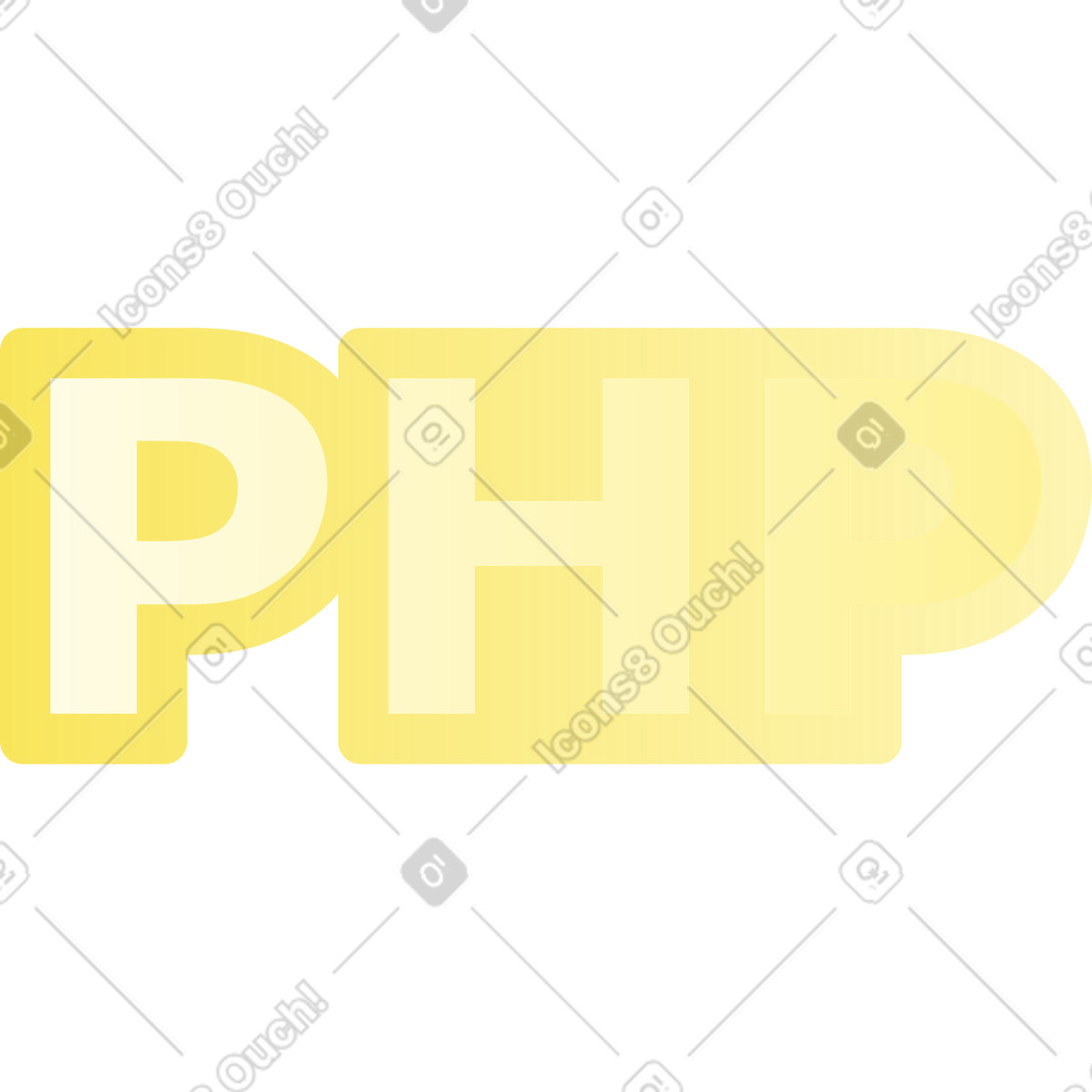 Php transparent icon illustration in Colors style download in PNG, SVG
