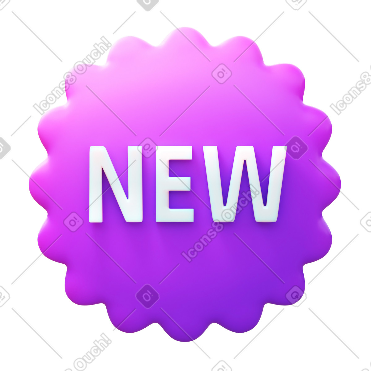 Ilustração de New em no estilo 3D Fluency para baixar em PNG, SVG