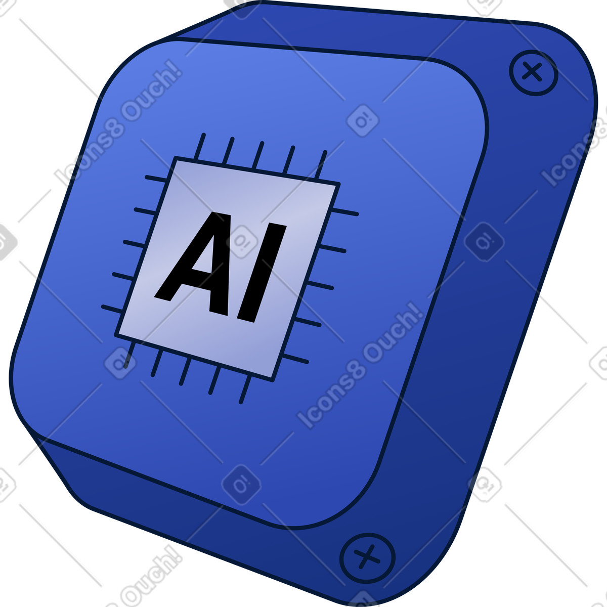 Ilustración Tener un chip en estilo Neat a descargar en PNG y SVG