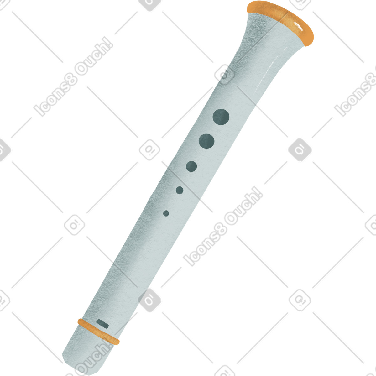 Experimental スタイルの Flute のイラストをPNG、SVG形式でダウンロード