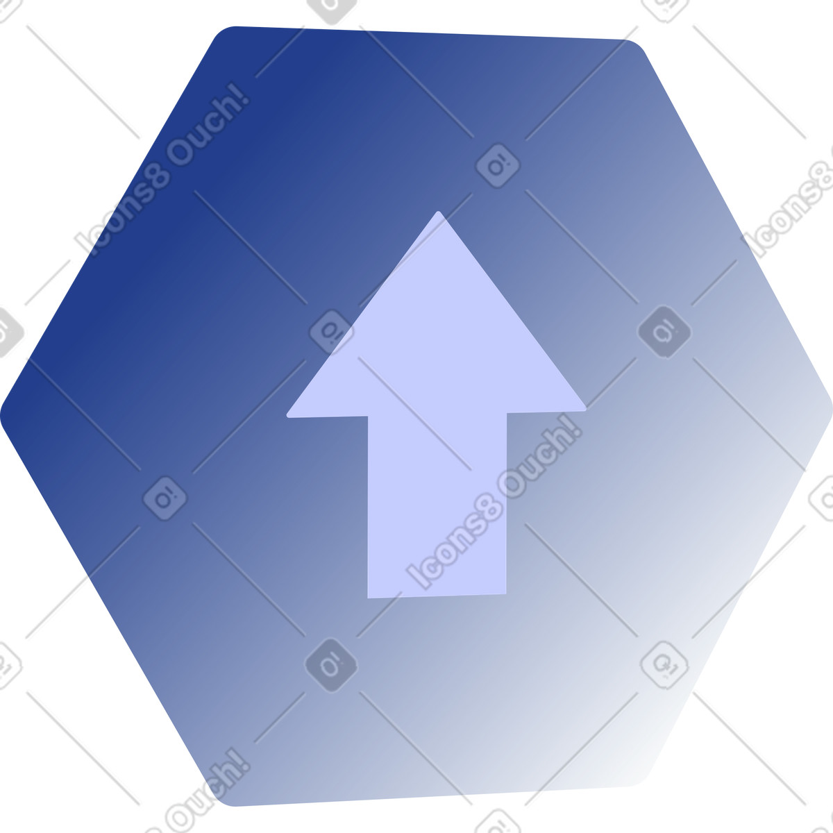 Upload arrow symbol indicating file transfer or data sending action illustrazione in stile Quantum scarica in PNG, SVG