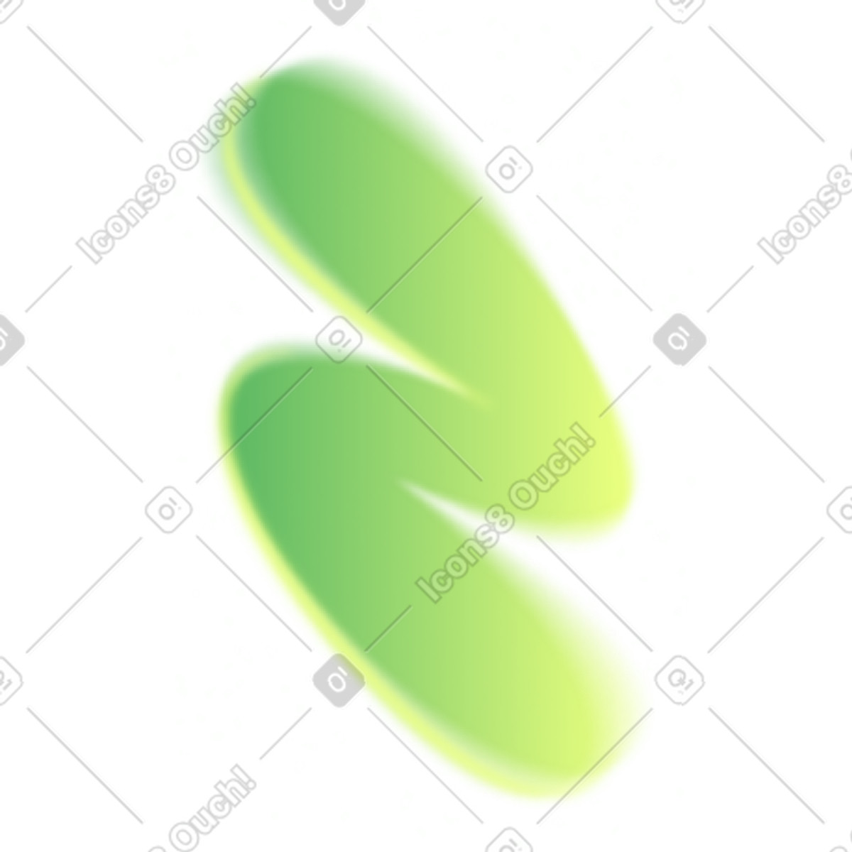 Green line illustration in Typography style download in PNG, SVG