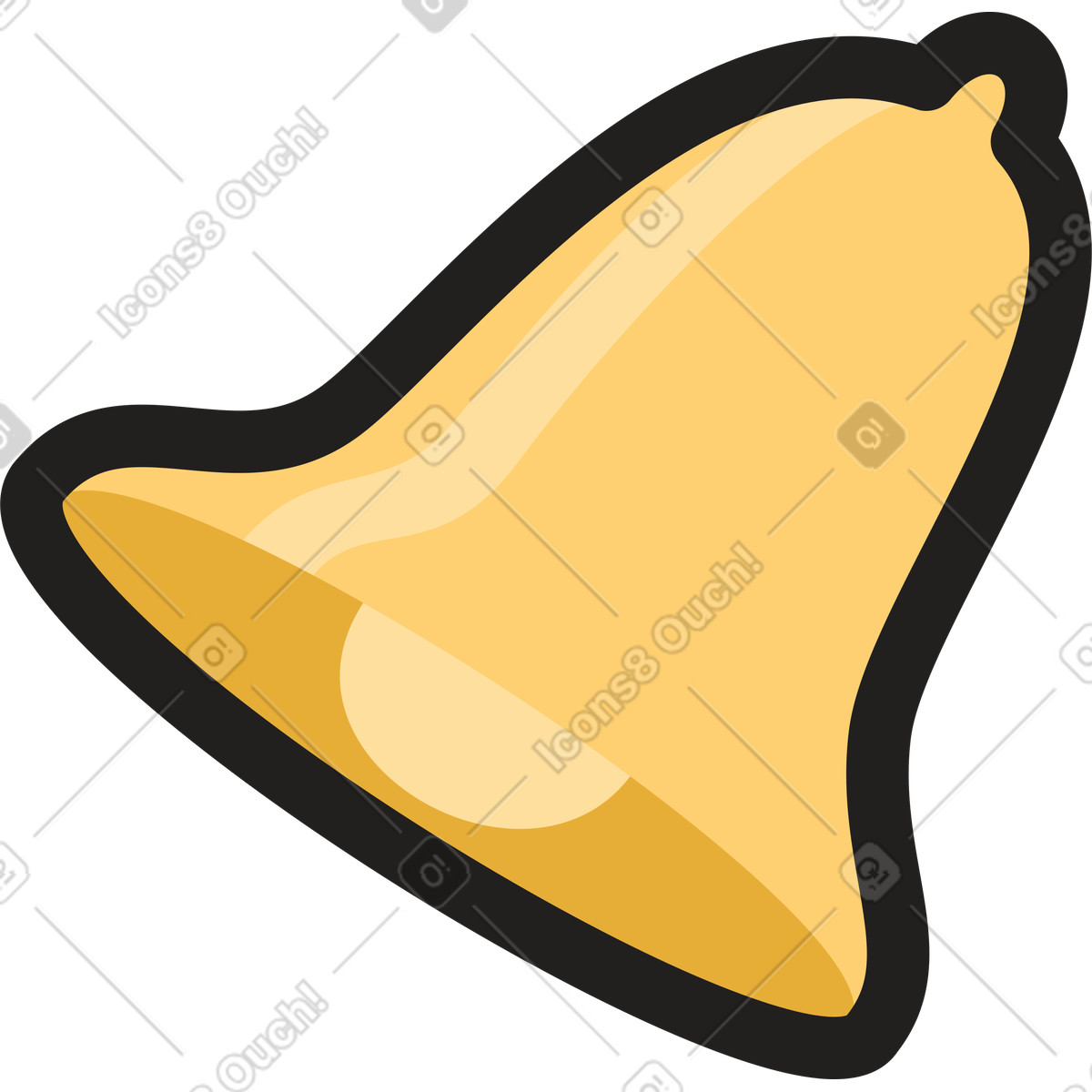 Иллюстрация Колокол в стиле Clipart — скачать в форматах PNG, SVG