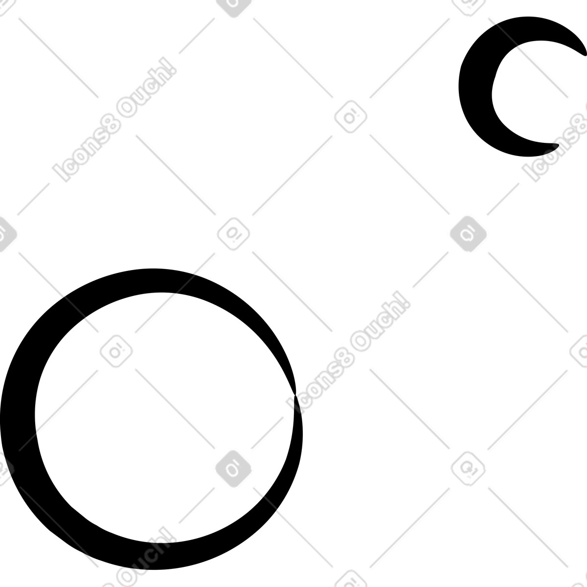 Looney スタイルの 泡 のイラストをPNG、SVG形式でダウンロード
