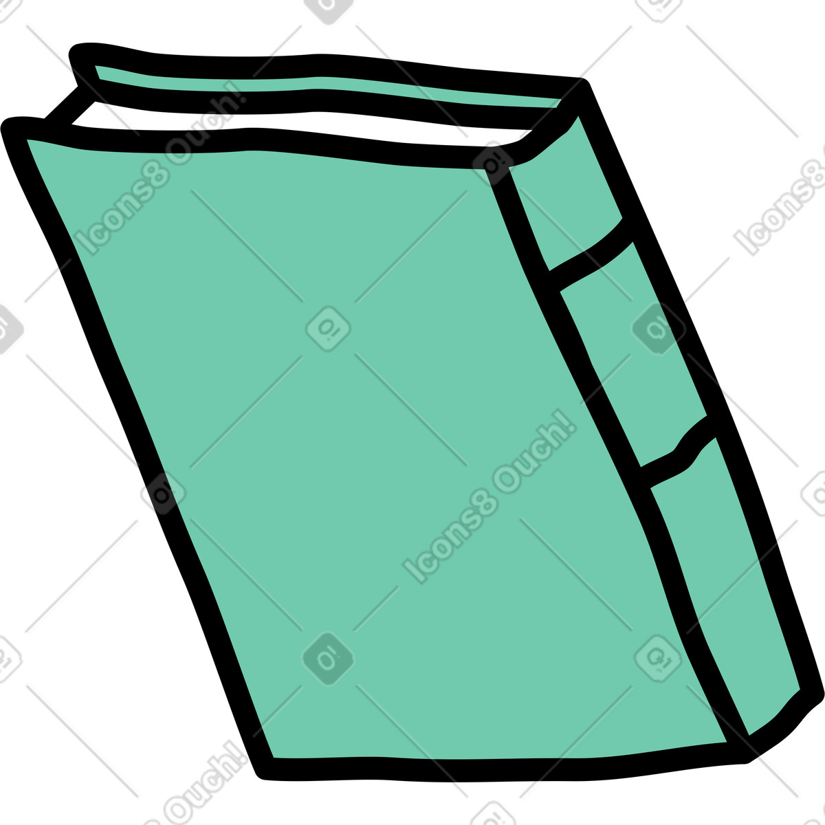 Folder illustration in Notes style download in PNG, SVG