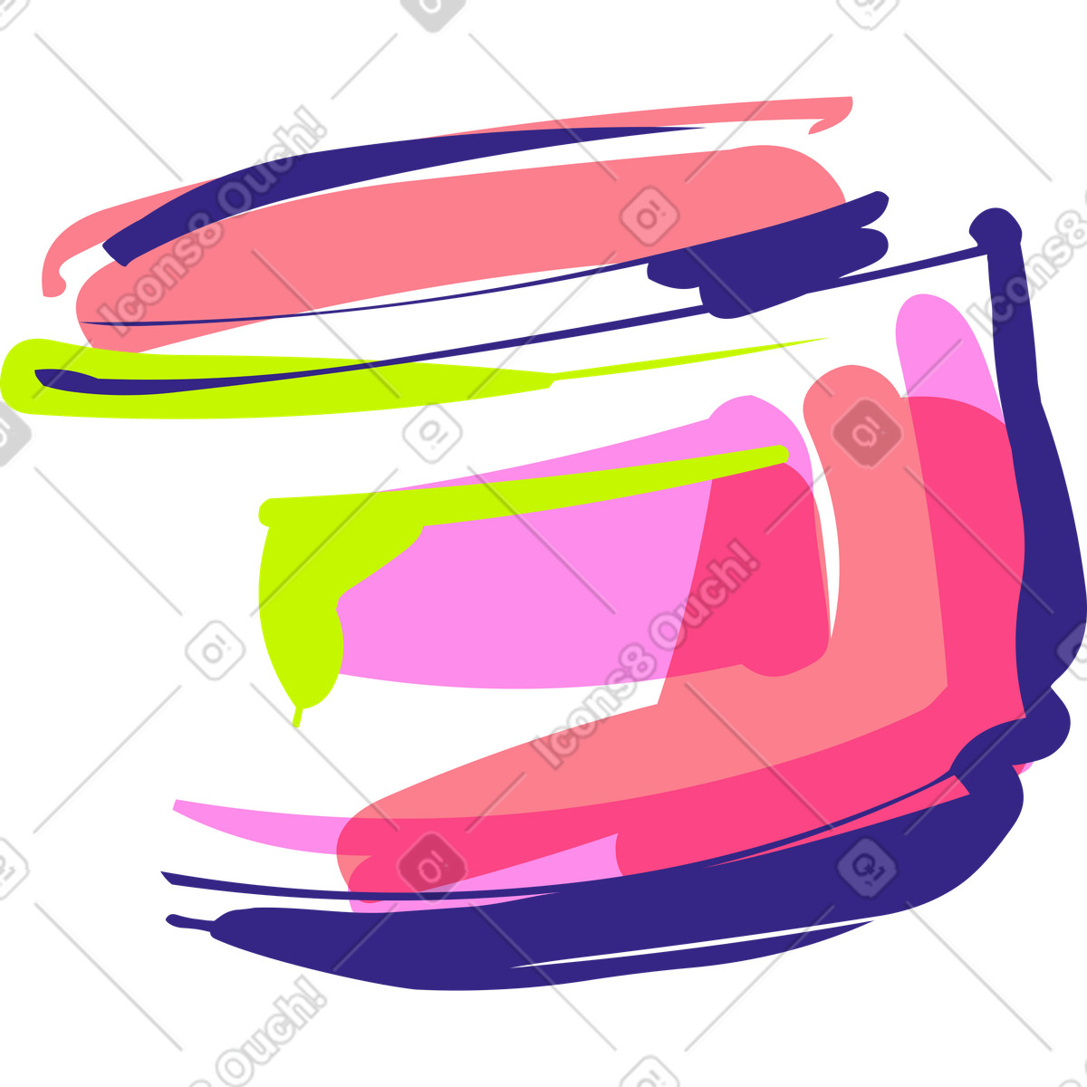 Jar of face cream illustration in Glam style download in PNG, SVG