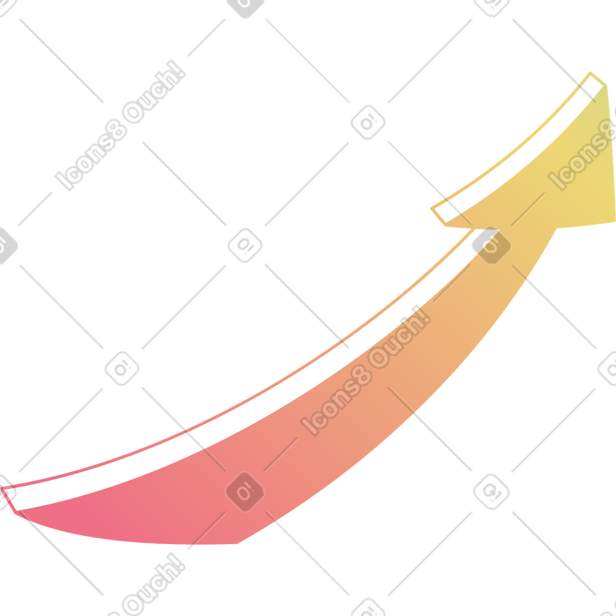 Delight スタイルの 大きな矢 のイラストをPNG、SVG形式でダウンロード