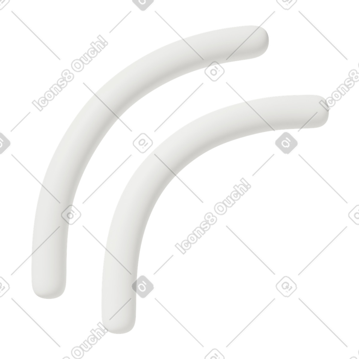 Lines illustrazione in stile 3D Casual life scarica in PNG, SVG