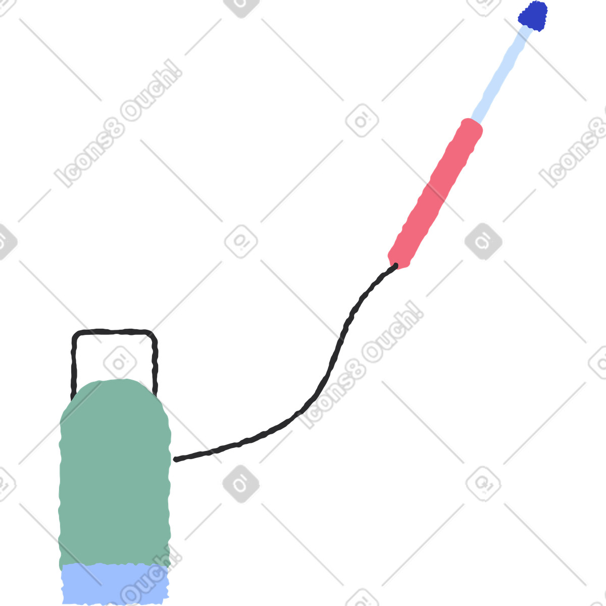 Disinfection illustration in Pablo style download in PNG, SVG