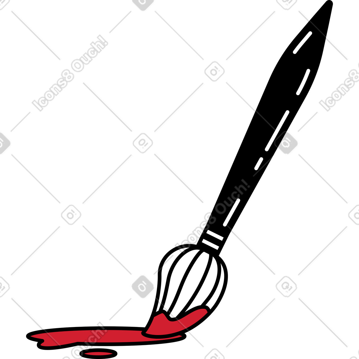 下载 Ruby 风格的 用油漆刷 插画，支持 PNG、SVG 格式