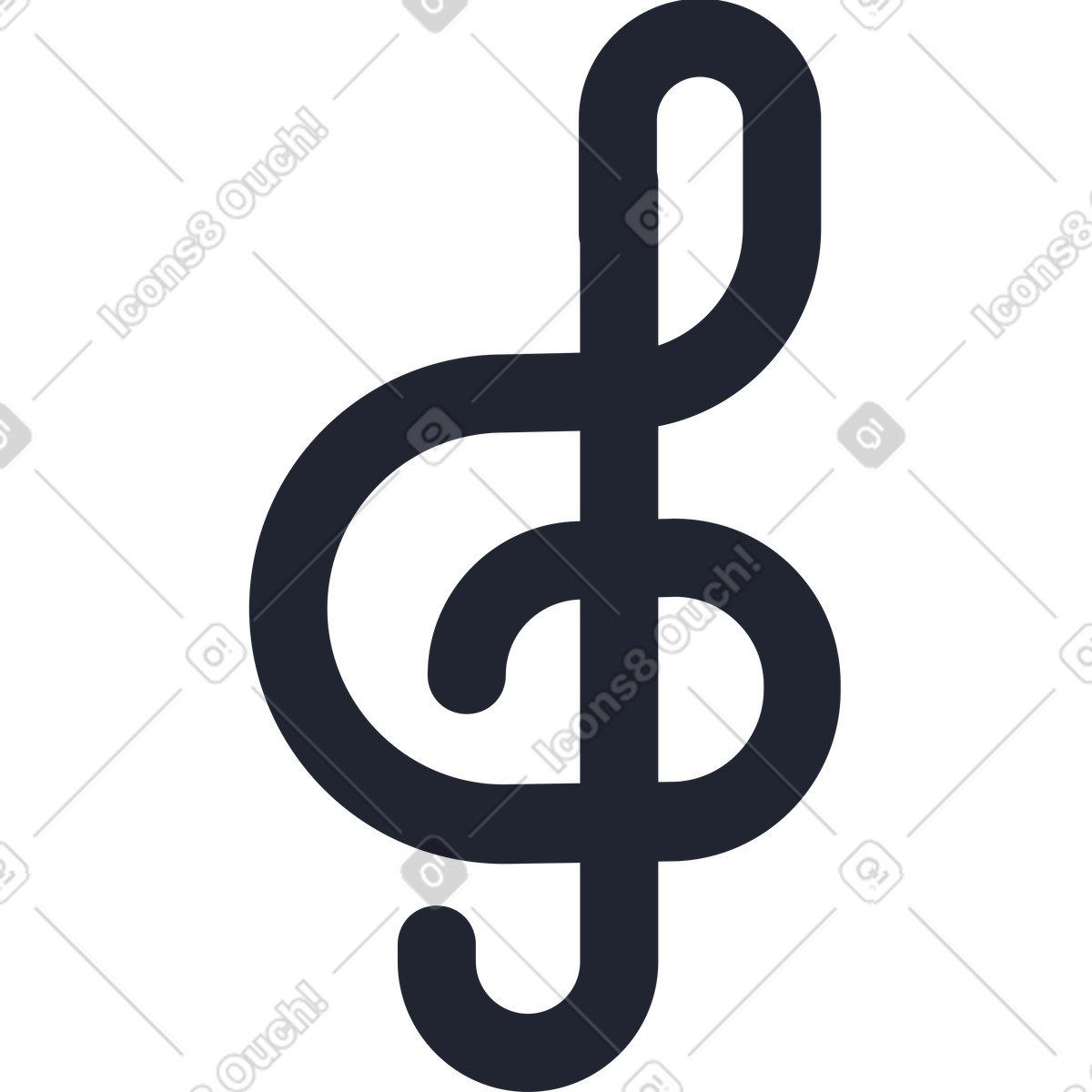 Ilustración Nota musical en estilo Pablita a descargar en PNG y SVG