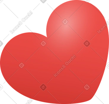 Coeur rouge PNG, SVG